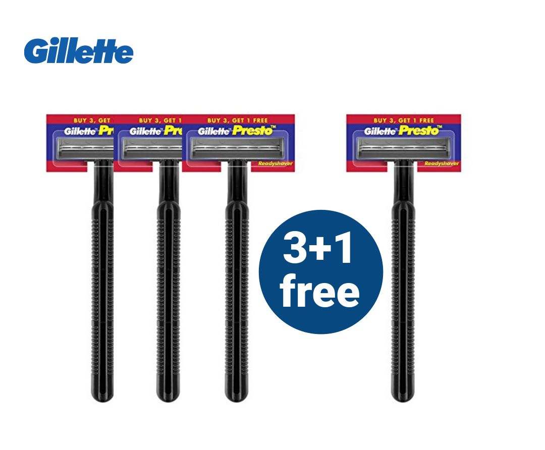 Gillette Presto Readyshaver Buy 3 Gate 1 Free