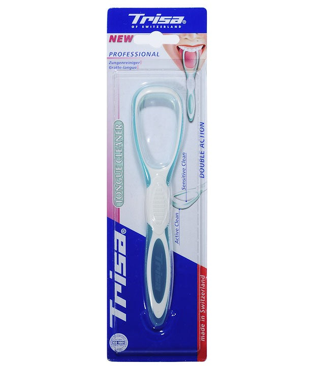 TRISA TONGUE CLEANER DOUBLE ACTION