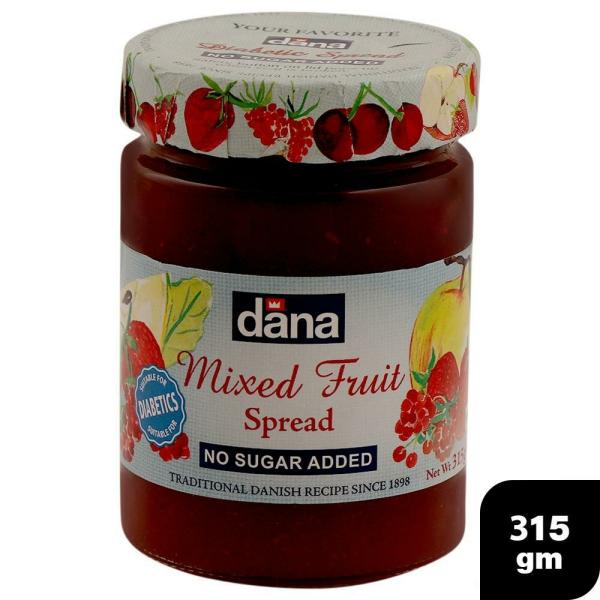 Dana Mixed Fruit Spread No Added Sugar 315gm Imp