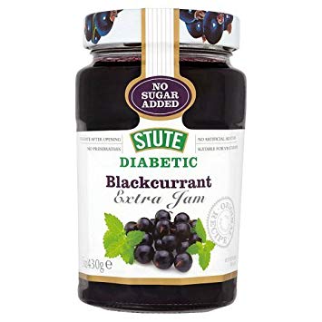 STUTE DIABETIC BLACKCURRANT EXTRA JAM 430GM