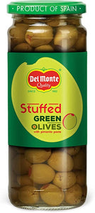 DEL MONTE STUFFED GREEN OLIVES 450GM