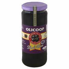 OLICOOP BLACK OLIVES SELECTED 450GM