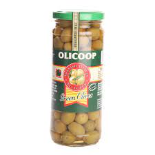 Olicoop Green Olives Plain 450gm