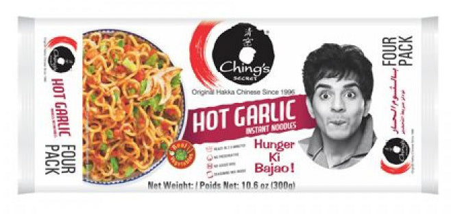 CHINGS HOT GARLIC INSTANT NOODILE 300GM