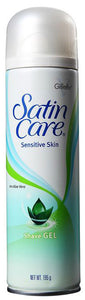 GILLETTE SATIN CARE SENSITIVE SKIN SHAVE GEL 195G