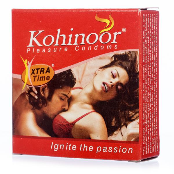 KOHINOOR PLEASURE CONDOMS XTRA TIME 3N