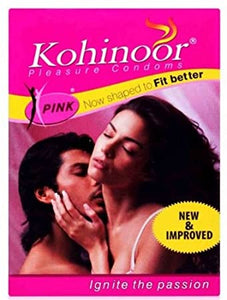 KOHINOOR PLEASURE CONDOMS PINK