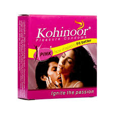 KOHINOOR PLEASURE CONDOMS PINK 3 PCS