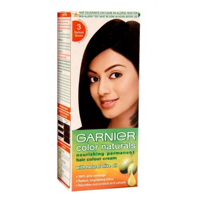 Garnier 3 Darkest Brown Colour Cream 100ml