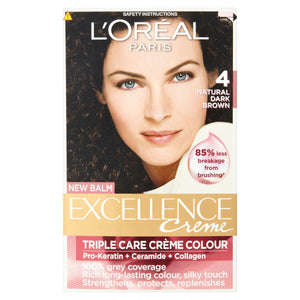 Loreal Excellence Creme 3 Natural Darkest Browm 100gm l