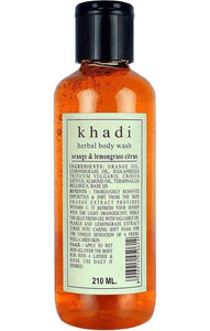 KHADI HERBAL BODY WASH ORANGE &LEMONGRASS CITRUS 210ML