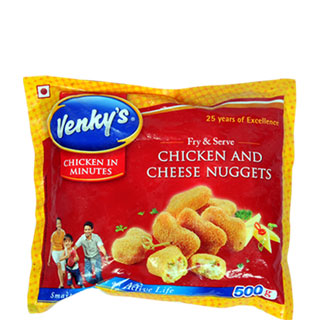 VENKYS CHICKEN CHEESE NUGGETS 500GM