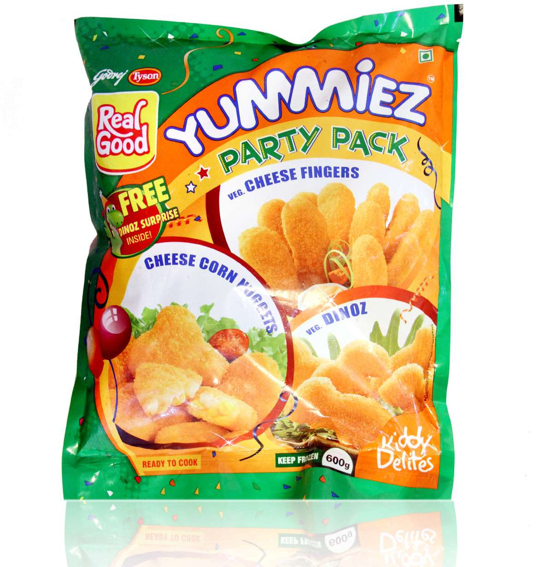 YUMMIEZ PARTY PACK CHICKEN GARLIC FINGERS 600GM