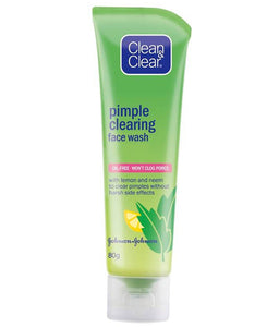 CLEAN & CLEAR PIMPLE CLEARING FACE WASH 80ML