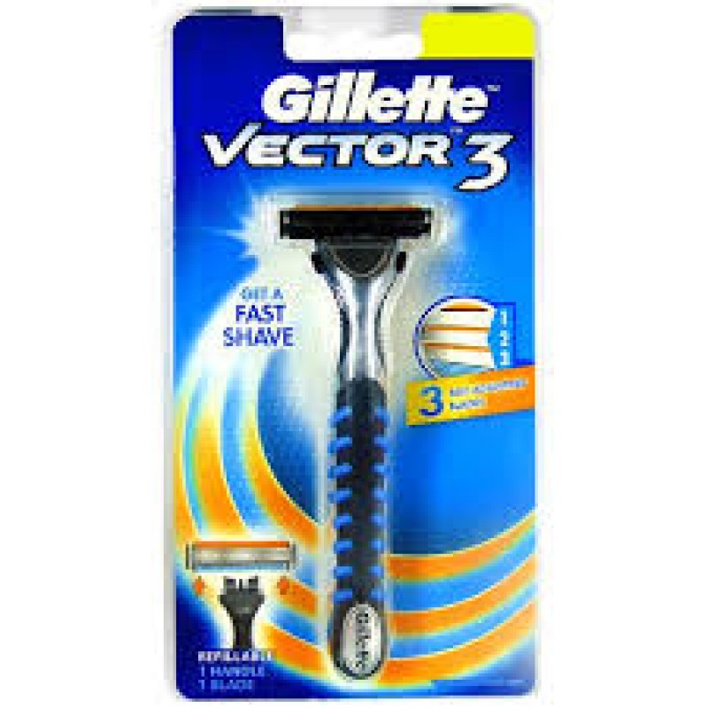 GILLETTE VECTOR 3 GET A FAST SHAVE