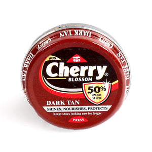 NEW CHERRY BLOSSOM DARK TAN SHOE POLISH 15G