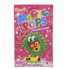 MAGIC POPS POPPING CANDY STRAWBERRY FLAVOUR 5.5G
