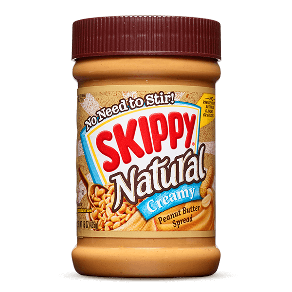 SKIPPY NATURAL CREAMY PEANUT BUTTER SPREAD 462GM