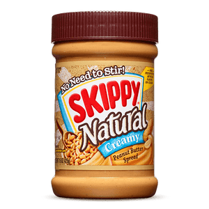 SKIPPY NATURAL CREAMY PEANUT BUTTER SPREAD 462GM