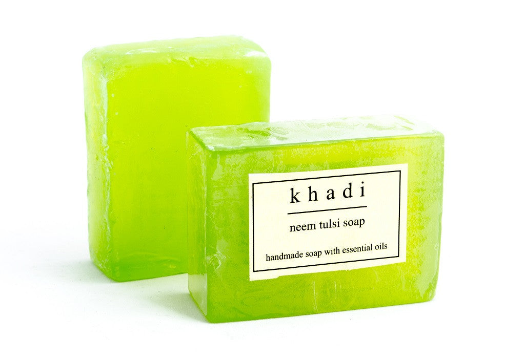 KHADI NEEM TULSI GLYCERINE SOAP 125GM