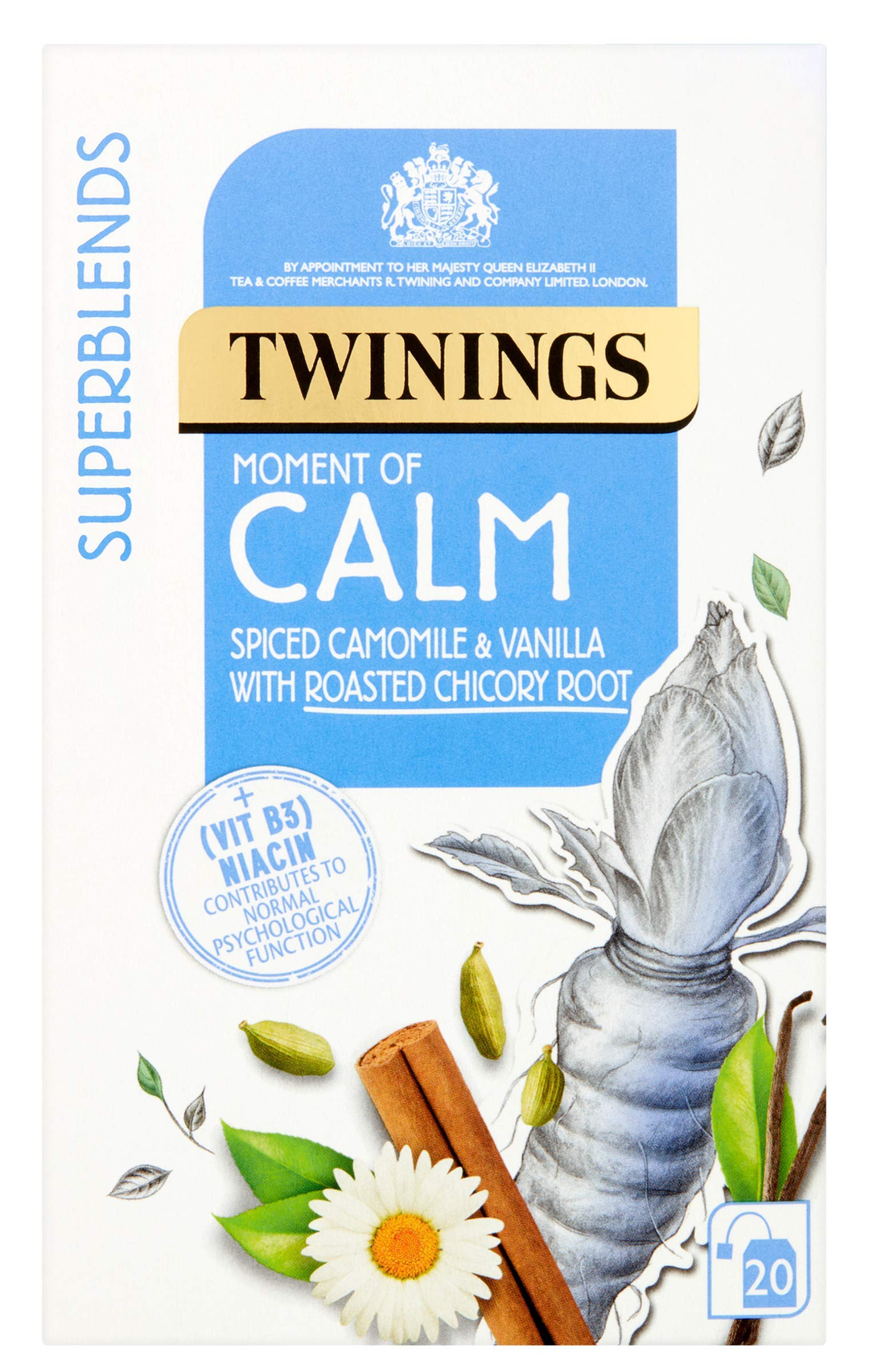 TWINING A MOMENT OF CALM PUR CAMOMILE TEA BAGS 20N-(A)