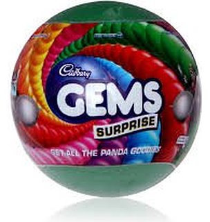 CADBURY GEMS SURPRISE 17.8G+1 Toy