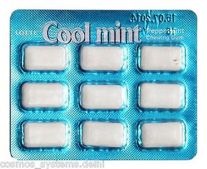 LOTTE COOL MINT PEPPERMINT CHEWING GUM