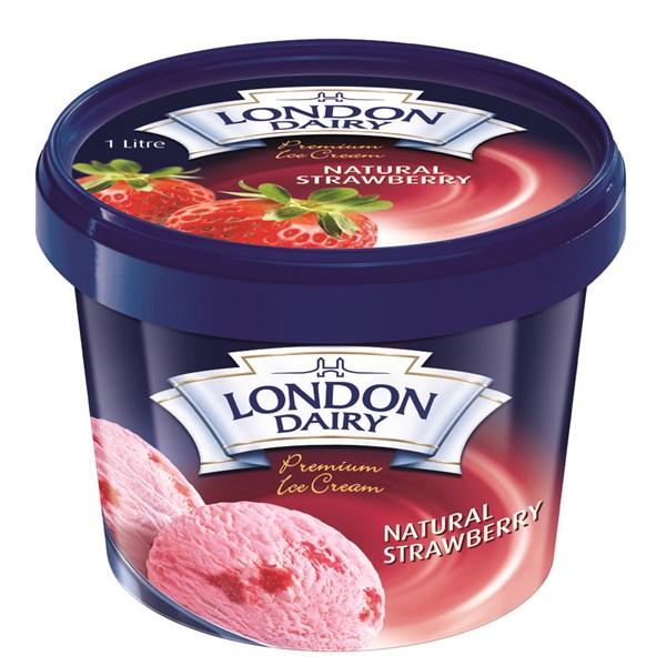 LONDON DAIRY NATURAL STRAWBERRY 1000ML