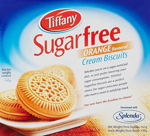 TIFFANY SUGARFREE ORANGE CREAM BISCUITS 162G