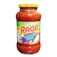 RAGU CHUNKY TOMATO, GARLIC & ONION SAUCE 680GM