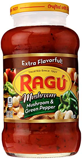 RAGU MUSHROOM & GREEN PAPPER SAUCE 680GM