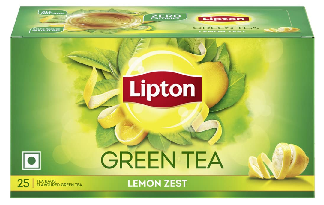 LIPTON GREEN TEA LEMON ZEST 25BAGS