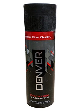 DENVER BLACK CODE COLOGNE TALC 100GM