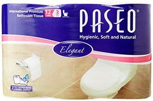Paseo Bathroom Tissue 12 Rolls 3 Ply