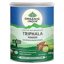 Organic India Triphala Digestion & Colon Cleanse Powder 100gm