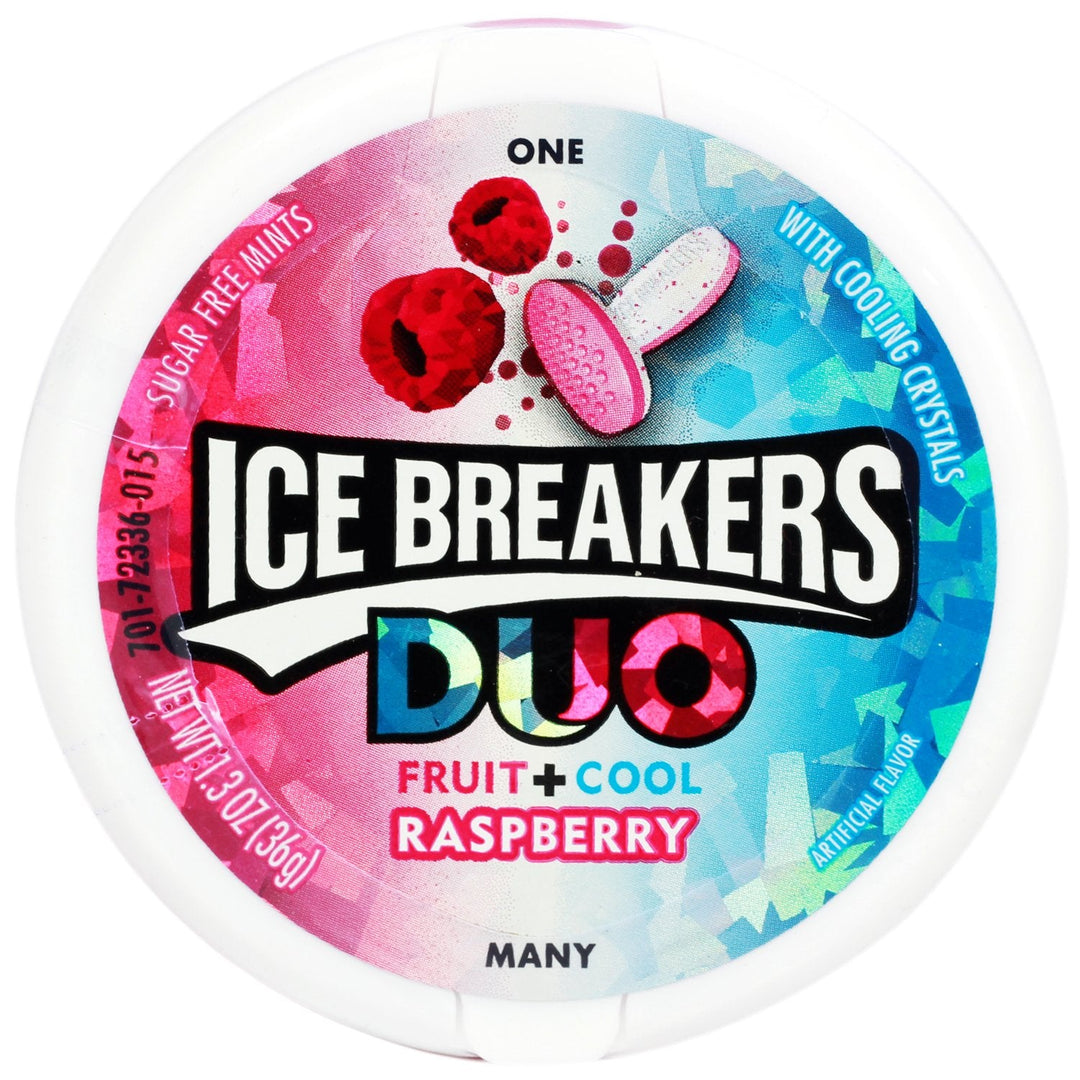 Ice Breakers DUO Fruit Cool Raspberry Sugar Free Ming 36gm Imp