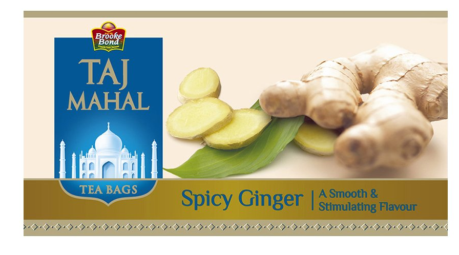 Taj Mahal Spicy Ginger Tea 25 Tea Bags