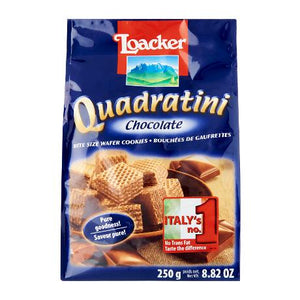 Loacker Quadratini Chocolate 250Gm