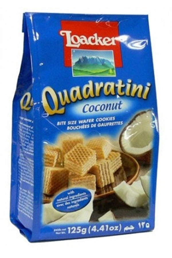 Loacker Quadratini Coconut 125Gm