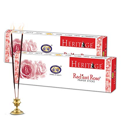 Heritage Radant Rose Prayer Sticks Pure Agarbathies 105gm