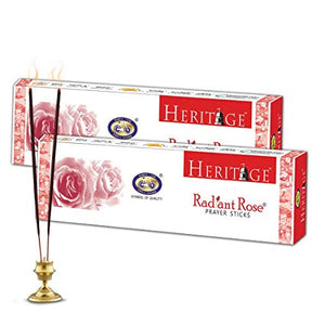 Heritage Radant Rose Prayer Sticks Pure Agarbathies 105gm