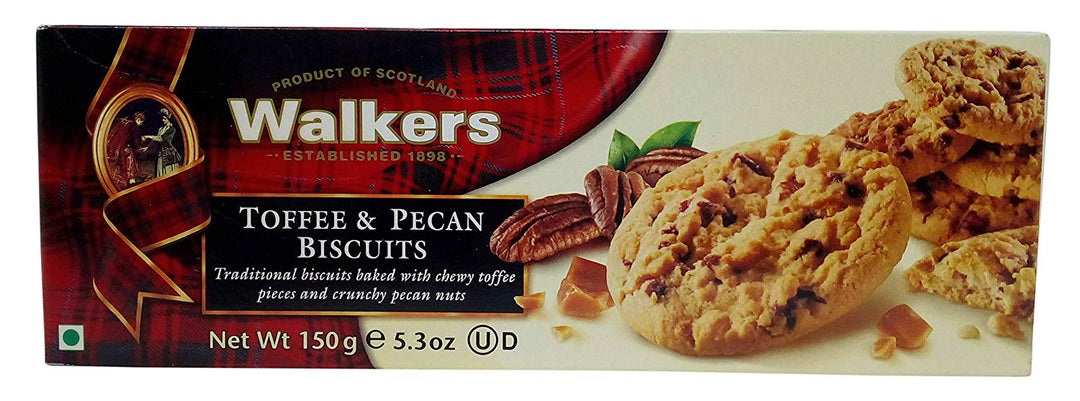 Walkers Toffee & Pecan Biscuits 150Gm