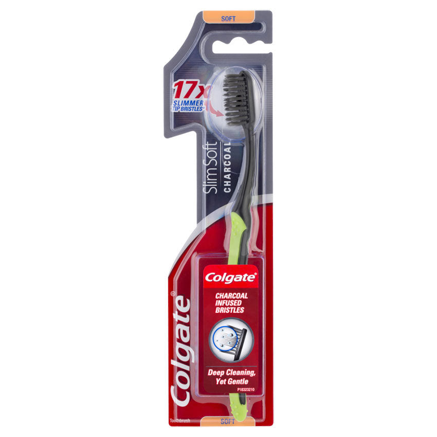 Colgate Slim Soft Charcoal Soft Toothbrush