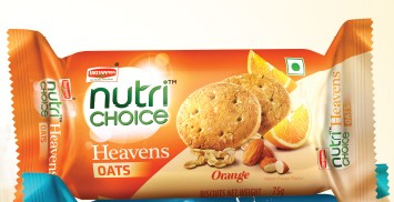 Britania Nutri Choice Heavens Oats Orange Biscuits 150gm