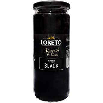 Loreto Spanish Olive Pitted Black 460Gm