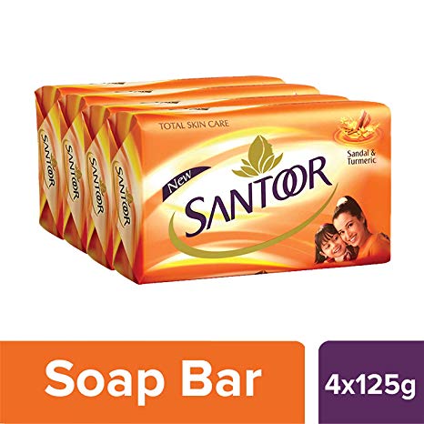 Santoor Sandal N Almond Milk Soap 100gm Combo Pack