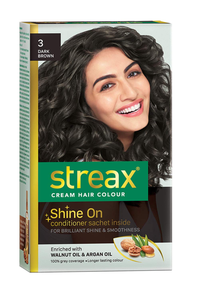 Streax 3 Dark Brown Hair Colour 50ml