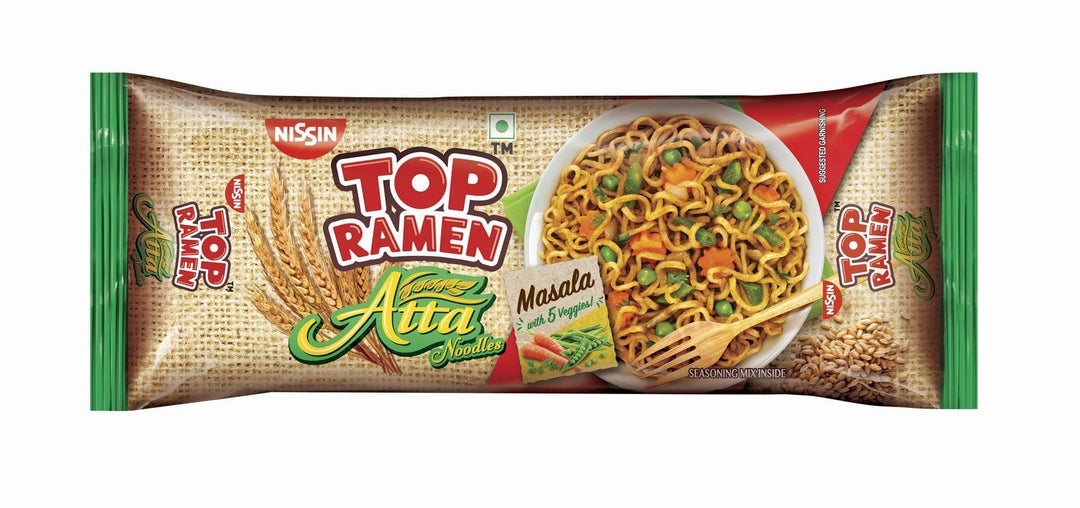 Top Ramen Instant Noodles Atta With 5 Veggies 280gm