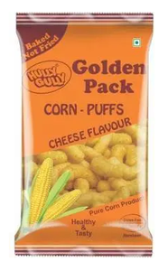 Hully Gully Golden Pack Corn -Puffs Cheese Flavour 100gm