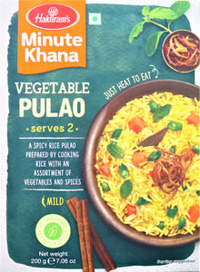 Haldirams Minute Khana Vegetable Pulao 200gm